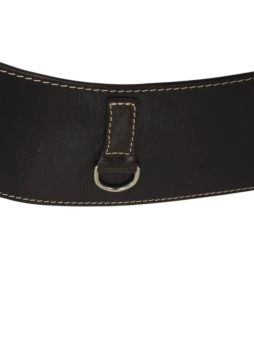 Ivan Grundahl‎ Dark Brown Leather Oversized Belt Sz 08